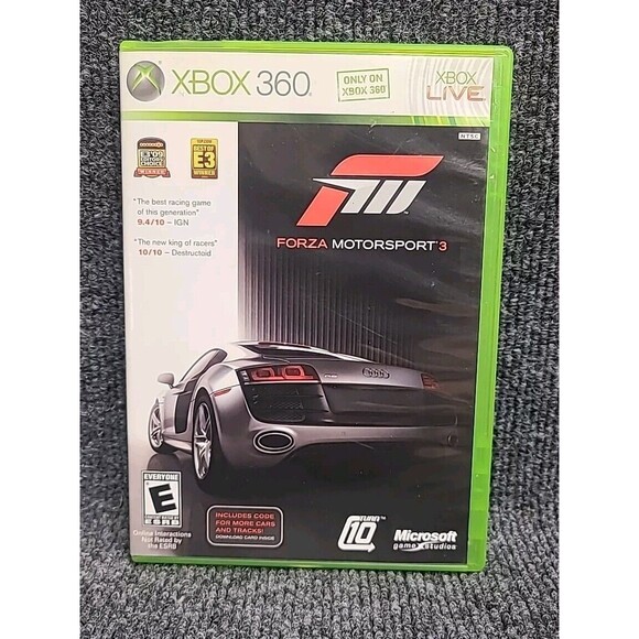 Xbox 360 Forza Motorsport 3 Microsoft 2 Disc Set  2009 w/Manual Tested CIB - Picture 1 of 5